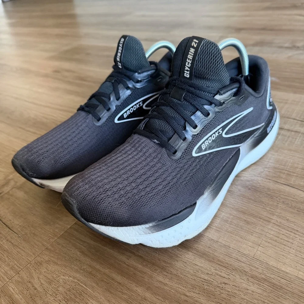 Brooks Glycerin 21 Mens Running Shoes Black White DNA LOFT v3 Size 11.5